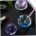 Nail Art Dappen Dish Crystal Glass Liquid Powder Cup Clear Diamond Manicure Bowl with Lid nail liquid crystal dish - Buy Online on GoSupps.com