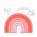 Buy Suavinex Silicone Teether for Babies &0 Mo - Soft Light Pink Rainbow | International Shipping Available - Buy Online on GoSupps.com