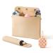 Silicone Makeup Bag Set Travel Makeup Brush Holder Makeup Sponge Holder Travel Silicone Makeup Bag Set Toiletry Bag For Storing Makeup Brushes And Makeup Tools (Khaki)