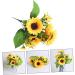Warmhm 2 Pcs Simulated Sunflower House Ornaments Fake Sunflower Branches Fake Silk Sunflower Silk Sunflower Bouquet Fake Sunflowers Fake Yellow Flowers Silk Cloth At Home Spring Yellowx2pcs 33X25CMx2pcs - Buy Online on GoSupps.com