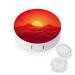 Contact Lens Case Red Sunrise Print Plastic Contact Lens Case contact Lens Care Box ontact Lens Travel Box