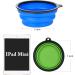 Buy Petbonus Foldable Dog Bowls - 2 Silicone Travel Bowls Leak-Proof & Portable Perfect for Water & Food - Blue & Green 1000ml - Buy Online on GoSupps.com