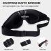 3D Sleep Mask for Men Women 3D Deep Contoured Eye Covers 100% Light Blockout Night Blindfold for Sleeping Comfortable Zero Eye Pressure Memory Foam Sleep Eye mask for Travel Office Outdoor Yoga - Buy Online on GoSupps.com