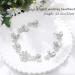 Unsutuo Crystal Bride Wedding Hair Vine - Silver Flower Bridal Headpiece for Women & Girls - Buy Online on GoSupps.com