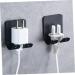 Cabilock Razor Hanger Set - 8 Pieces No Drill Shower Towel Holder Wall Suspension Hooks & Shaving Racks - Black 4.5x4cm - Buy Online on GoSupps.com