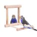 Bird Mirror, Bird Swing Parrot Cage Toys Swing Hanging Play with Mirror for Small Birds Greys Parakeet Cockatoo Cockatiel Conure Lovebirds Canaries Little Macaw African Parrot 1pc