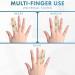 Actesso Neoprene Finger Splint Brace - Support for Mallet, Trigger Finger & Pain - Beige (Index/Middle/Ring) - Buy Online on GoSupps.com