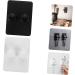 Buy Homsfou 24-Piece Wall-Mounted Razor Holder | Adjustable Shower Rack & Suction Cup Shaver Organizer - Black & White - Buy Online on GoSupps.com