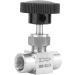 Water/Gas/Oil Flowing Regulation Stainless Steel BSPP Female Thread Straight Needle Valve for Water Gas Oil Transmission(Black Handle 1/4in) - Buy Online on GoSupps.com