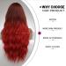 Esmee Ombre Red Long Wavy Synthetic Wig - 28 Inches | Heat Resistant for Daily & Cosplay Use - Buy Online on GoSupps.com