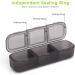 Weekly Pill Organizer 3X a Day - Black Medicine Organizer Box for Vitamins & Medications - Buy Online on GoSupps.com
