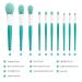 10PCS Blue Makeup Brushes Set with Case - Perfect Makeup Kit 01-blue - Buy Online on GoSupps.com