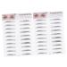 FRCOLOR 2pcs 3d Eyebrow Stickers Waterproof Stickers Makeup Tools Eyebrow Makeup Kit Woman Make up Stencil