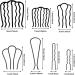 Denipry 7 Pcs Vintage Metal Hair Side Combs - Small & Large Updo French Hair Pin Accessories for Women - Buy Online on GoSupps.com