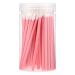 100pcs Bucket Lip Brush Makeup Brush Makeup Tool Lipstick Makeup Beauty Tools Lip Gloss Brush Makeup Supplies Lip Gloss Applicator Tools Makeup Lip Brush Plastic Lip Brush Pink