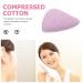 Baluue Heart-Shaped Compressed Facial Sponge - Reusable Exfoliating Face Scrubber & Makeup Remover in Purple | Ideal for Spa & Facial Cleansing - Buy Online on GoSupps.com