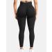 VOYJOY Women's Scrunch Butt Lifting High Waist Yoga Leggings - Black, Small - Buy Online on GoSupps.com