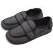 JBTNBX Men's Diabetic Shoes - Extra Wide Width, Memory Foam Comfort, Non-Slip Slippers for Elderly with Edema, Arthritis, Fasciitis - Striped Gray - Buy Online on GoSupps.com