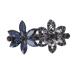 minkissy Rhinestone Headpiece Rhinestone Barrettes Rhinestone Hair Clip Crystal Headpiece Hair Barrette Crystal Hair Clips Elegant Hair Clips Aquamarine Grace