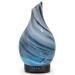 Essential Oil Diffuser 120ml Ultrasonic Aromatherapy Diffuser with Handmade Glass BPA Free Waterless Auto-Off, 4 Timer Setting 7 Colors Changed LED for Home Yoga Office Grey