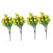 HOMSFOU 4 Pcs Artifical Flower Arrangements Strawberry Home Decor Strawberry Decorations for Home Ramo De Flores Artificiales Home Decoration Artificial Branches Household Vase Plastic