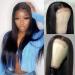 Rebecca Beauty Straight Lace Front Wigs Human Hair  4X4 Lace Closure Wig Pre Plucked  10A Grade Brazilian Straight Hair for Black Women 180% Density (Natural 14 Inch) 14 Inch 4X4 Natural