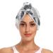 Raccoon Diagram Hair Towel 2 Pack Super Absorbent Hair Drying Towel Quick Dry Hair Turbans Head Towel with Button Twisty Wrap for Women Girls