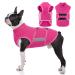 Hjumarayan Dog Jacket - Stretchy Dog Coat Lightweight Wrap Dog Vest with Reflective Strip Comfy Large Dog Coat Comfort Coats for Dogs Hi Vis Dog Coat (Red L) L Red