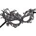 Codirato 8-Piece Black Venetian Masquerade Masks - Perfect for Carnival Stage Balls & Fashion Parties - Buy Online on GoSupps.com