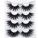 NEW 4 Pairs 3D Mink Hair False Eyelashes Criss-cross Wispy Cross Fluffy length 25-30mm Lashes Extension Handmade Eye Makeup Tools (MDR-4)