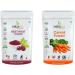 SENTA Beet Root Powder and Carrot Powder - 1 KG Each Super Saver Combo Pack by B Naturall