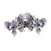 DOITOOL Hairpin Hair Jewels for Women Wedding Hair Clips for Brides Back Hair Barrette Retro Hair Barrette Keychain Comb Women Hair Accessories Back Hair Clip Miss Purple Spring Zinc Alloy