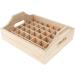 Chengbeautiful Essential Oils Storage Box | Wooden Etheric Oil Organizer for 42 Bottles (20ml 15ml 10ml 5ml) | Stylish & Functional | Dimensions: 26.4x22.6x10.2 cm - Buy Online on GoSupps.com