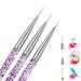 Mwoot 12-Piece Nail Brush Set | Professional UV Gel & Acrylic Nail Art Liner Tools for Detailed Design | 7/9/11 mm Brushes - Buy Online on GoSupps.com