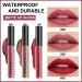 3Pcs Matte Ruby Red & Light Red Liquid Lipstick Set | Long Lasting & Waterproof Lip Gloss Gift | Matt Lipstick for Women - Set10 - Buy Online on GoSupps.com