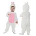 Doladola Baby Boy's Girl's Rompers Animal Hooded Onesie Toddler's Jumpsuits Autumn Winter Outfits 6-12 Months White Rabbit