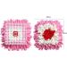 IEUUMLER Dog Snuffle Mat - Training Puzzle Toy for Dogs | 45x45cm Pink & White - International Shipping - Buy Online on GoSupps.com