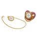 Ergonomic Golden Baby Pacifier | Flexible & Curved Design for 6-18 Months - International Shipping - Buy Online on GoSupps.com