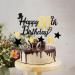 Glitter Happy Birthday Cake Topper Black Gold Gliter Happy 80th Birthday Cake Topper for Mens 80th Birthday Cake Decorations 7PCS by RichMoho 80-black Gold - Buy Online on GoSupps.com
