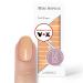 Original Miss Sophie Nail Foils Soft Touch I 24 Ultra-D nne nail polish stripes single-colored Apricot Crush I For finger & toenails I sticks to natural and painted acrylic gel & shellac nails
