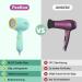 pretty girl Feekaa Mini Hair Dryer for Girls Gentle Heat for Baby Hair and Skin Low Noise 550 Watts Light and Durable Hair Dryer for Children and Pets - Buy Online on GoSupps.com