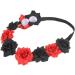 amangul Flower Headband for Bridal Women Wedding Hairband Crown Headhoop Elegant Headpiece Lady Girl Party Hair Accessories(Yellow Pink) - Buy Online on GoSupps.com