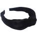 Topkids Accessories Satin Knot Alice Bands Adult Women Hair Accessories for Women Hair Bands for Women Thick Headband Womens Headbands Head Bands Adult Women Wide Headbands (Black)