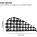 Anchor Black Tartan Plaid Microfiber Hair Towel - Super Absorbent Coral Velvet Wrap for Long Curly & Thick Hair - Quick Dry Hair Cap for Women - Buy Online on GoSupps.com