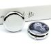 Shop Round Pill Box - Arctic Owl Print | 3 Compartment Decorative Metal Organizer | Portable Pocket Pill Box - Buy Online on GoSupps.com
