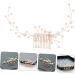 FRCOLOR Bridal Hair Comb Hair Accessories for Bridesmaid Braiding Hair Accessories Wedding Decoration Pearl Hair Clips Pearl Hair Comb Pearl Hair Combs Pearl Headpiece Resin White Handmade - Buy Online on GoSupps.com