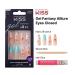 KISS False Nails Kit - X-Long Coffin Shape Gel Fantasy Nails | Color Changing Accent & Long-Lasting | Ready to Wear with Glue Included - Buy Online on GoSupps.com