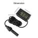 GUDOQI Digital Thermometer Hygrometer - 4 Pack Mini Temperature & Moisture Meters for Reptiles Incubators Aquariums Greenhouses Cars & Home - Model B - Buy Online on GoSupps.com