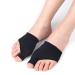 Bale toe sleeves bale toe corrector for women big toe for men bale relief bale toe pad protection to relieve bale toe pain straightened bale toes (black size