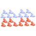 Mikinona 24 Pcs Nail Clip Nail Art Tips Extension Kit Nail Fixing Clips Nail Tip Clips for Nail Extension Clip Heavy Duty Clamps Nail Extension Kit Fake Nail Tip Clip Plastic Uv Equipment 1 count (Pack of 1) Red Bluex2pcs